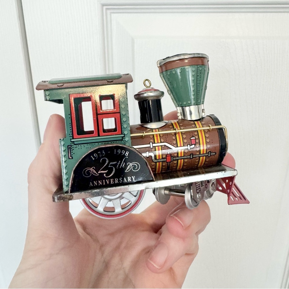 Vintage 1998 Hallmark Keepsake Ornament "Tin Locomotive”